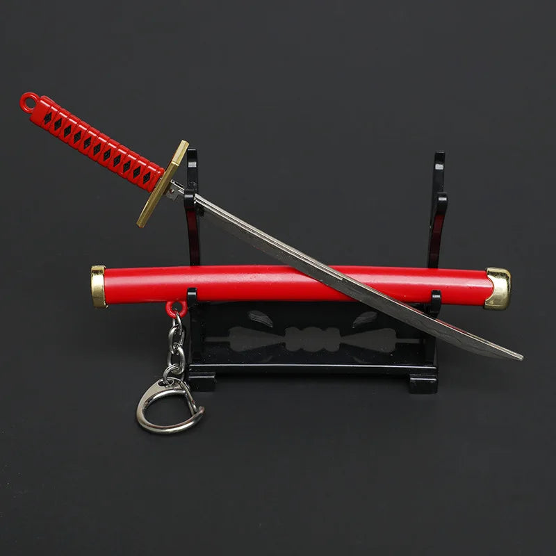 CHAVEIRO MINI KATANAS DO RORONOA ZORO - ONE PIECE