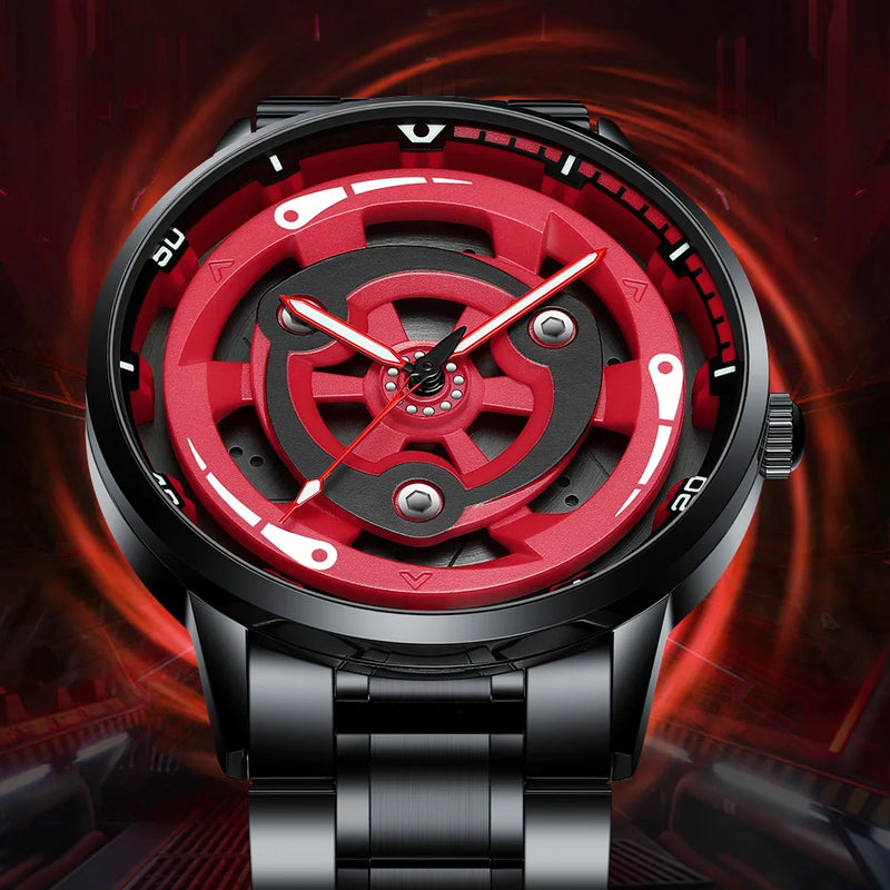 RELÓGIO ROTATIVO MANGEKYOU SHARINGAN - MADARA
