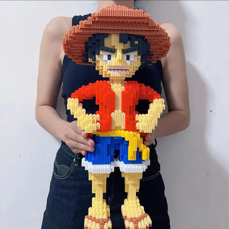 FIGURE EM BLOCOS MONKEY D LUFFY