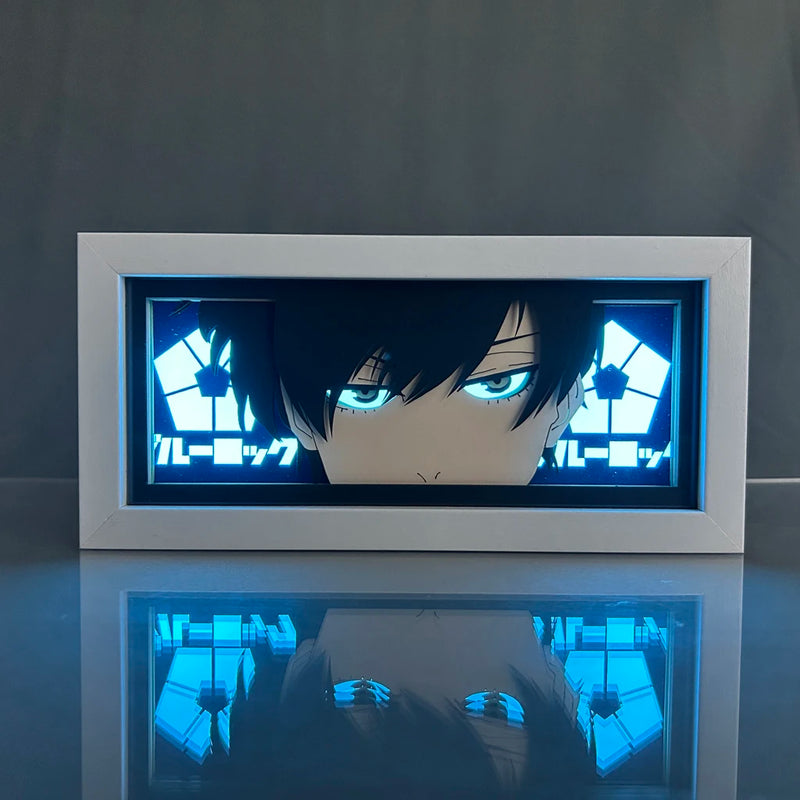 LIGTH BOX DE BLUE LOCK - ISAGHI, BACHIRA, NAGI, CHIGIRI E RIN