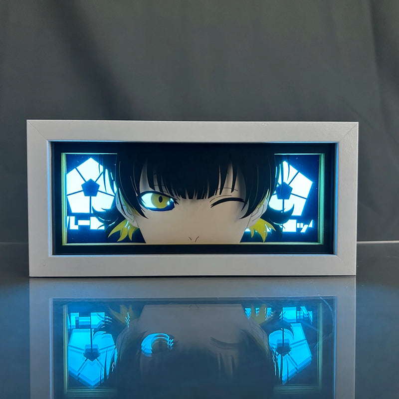 LIGTH BOX DE BLUE LOCK - ISAGHI, BACHIRA, NAGI, CHIGIRI E RIN