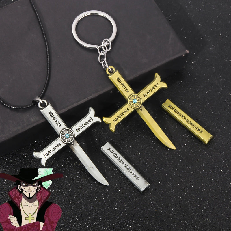 CHAVEIRO\COLAR ESPADA NEGRA YORU DO MIHAWK