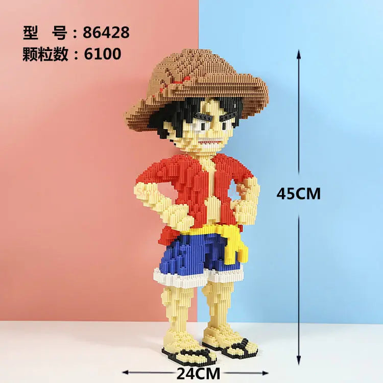 FIGURE EM BLOCOS MONKEY D LUFFY